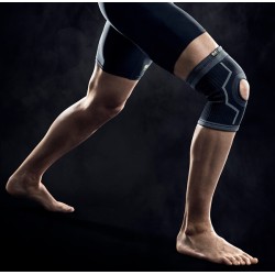 Select elastic knee support with hole for the kneecap