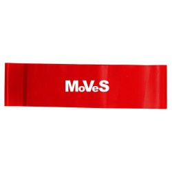 MoVeS Bred Loop Træningselastik, Rød/Medium