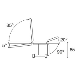 Ecopostural Gynecologist Chair with Arm Supports