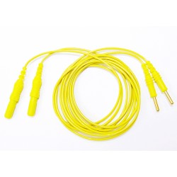 EMS Elektrodekabler, gule, 1 par.
