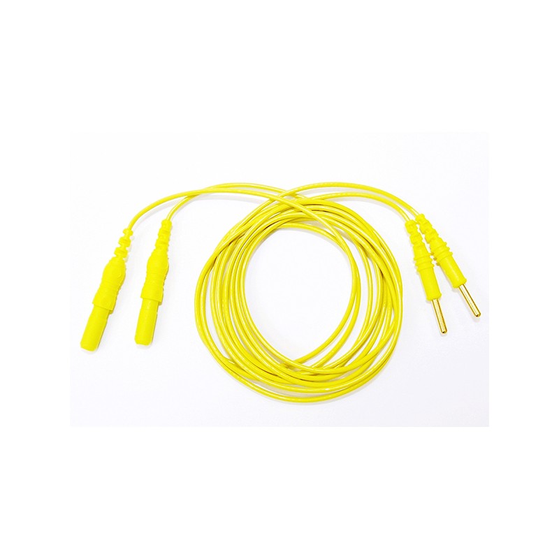 EMS Elektrodekabler, gule, 1 par.