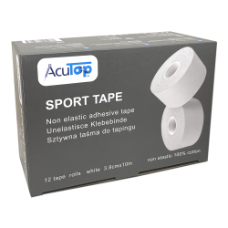 AcuTop Sportstape 3,8 cm x 10 m. Kasse med 12 stk.