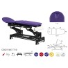 3-Section Treatment Table Electric - Ecopostural with head section T10