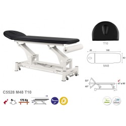 581-C5528 2-section Electric Treatment Table Ecopostural with head section T10