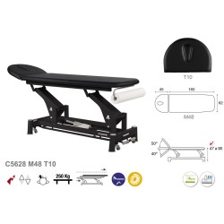 581-C5628 2-section Electric Treatment Table, Ecopostural with head section T10