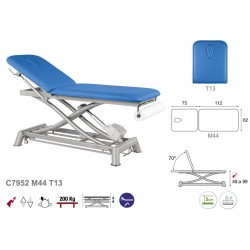 581-C7952 2-section Electric Treatment Table Ecopostural with back section