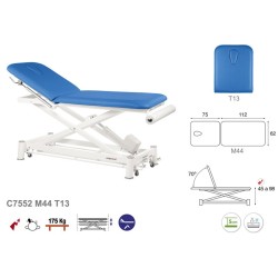 581-C7552 2-section Electric Treatment Table Ecopostural with back section T13