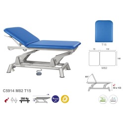 581-C5914 2-section Electric/Hydraulic Bobath Treatment Table, Ecopostural with back section T15