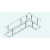 582-C1821 Hjørne Gangbarre 1x3 moduler inkl. hjørnemodul