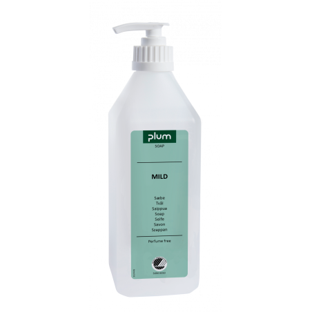 Plum Mild Cream Soap 600 ml. Bottle with Pump