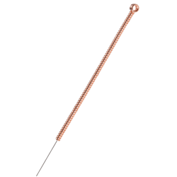 Siliconized acupuncture needles for dry...