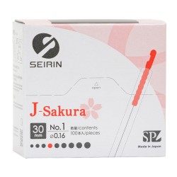 605-SE23 SEIRIN® Silikonebelagte akupunkturnåle J-Type Æske